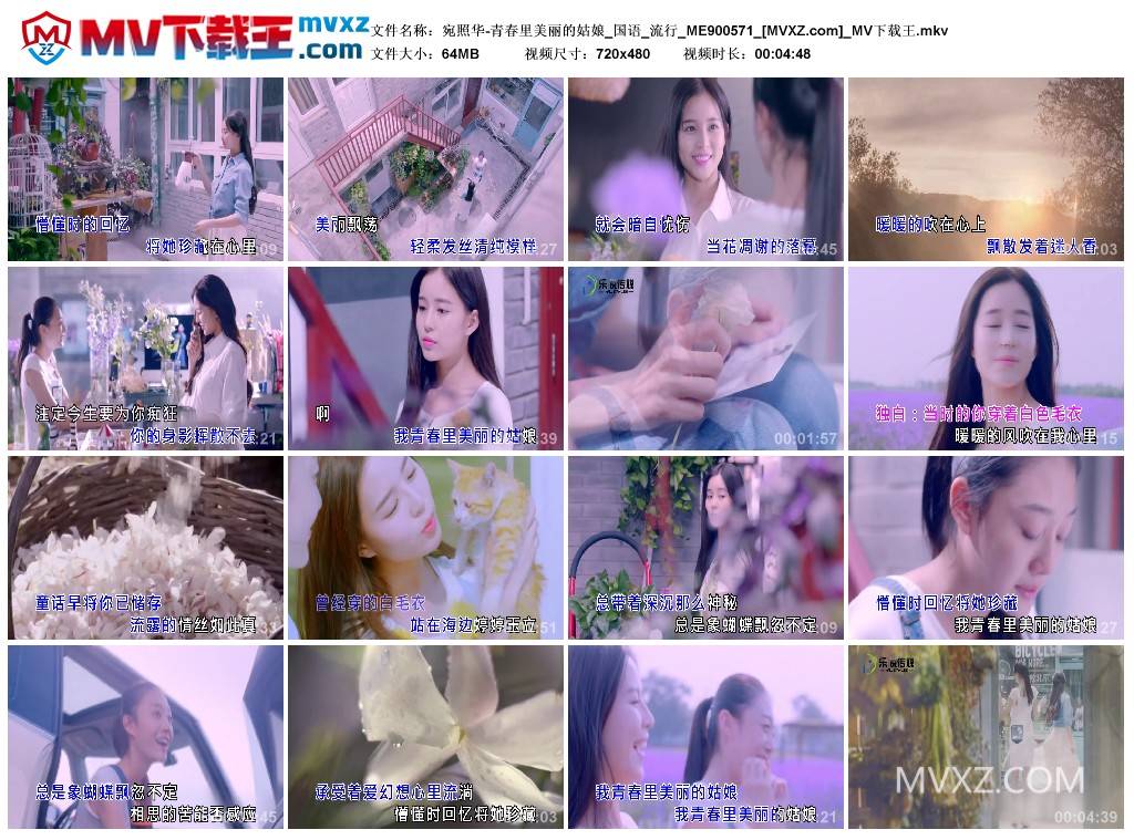 宛照华-青春里美丽的姑娘_国语_流行_ME900571